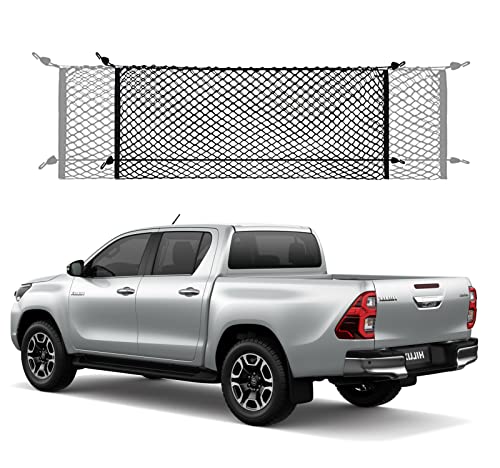 Envelope Style Truck Bed Cargo Net Chevrole Silverado Mesh for GMC Sierra 2013-2022 Automotive Cargo Netting Trunk Pickup Chevy Colorado Ford 2013 2014 2015 2016 2017 2018 2019 2020 2021 2022 New
