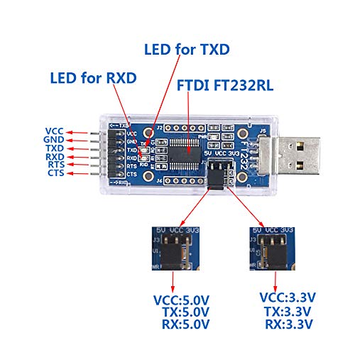 DSD TECH Adattatore seriale da USB a TTL con chip