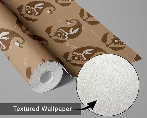 Papier peint vinyle autocollant beige pour décoration murale