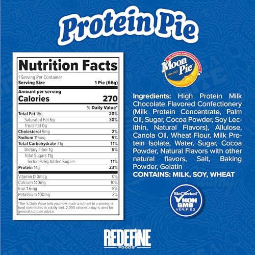 Redefine Foods Protein Pie MoonPie Chocolate 8 unidades miniatura 2