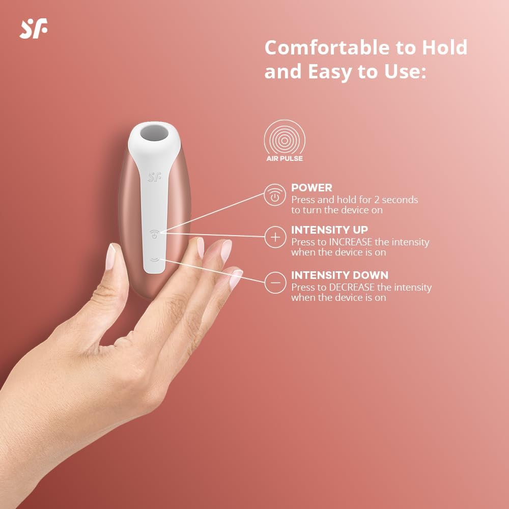 Satisfyer Love Breeze Vibrator Sex Toy | Adult Toys for Women | Clitoral Airpulse Vibrator | Vibrating Sexual Pleasure Device | Stimulation Vibrators | Female Wellness Tools | Woman Sextoy (Orange)