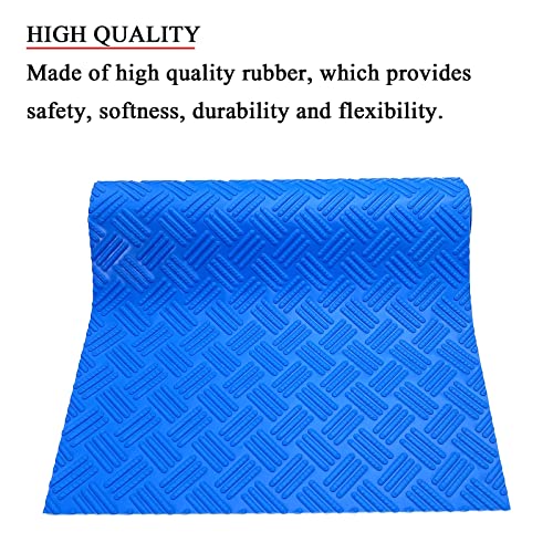 Alfombrilla protectora para escalera de piscina 36x9 pulgadas azul miniatura 5