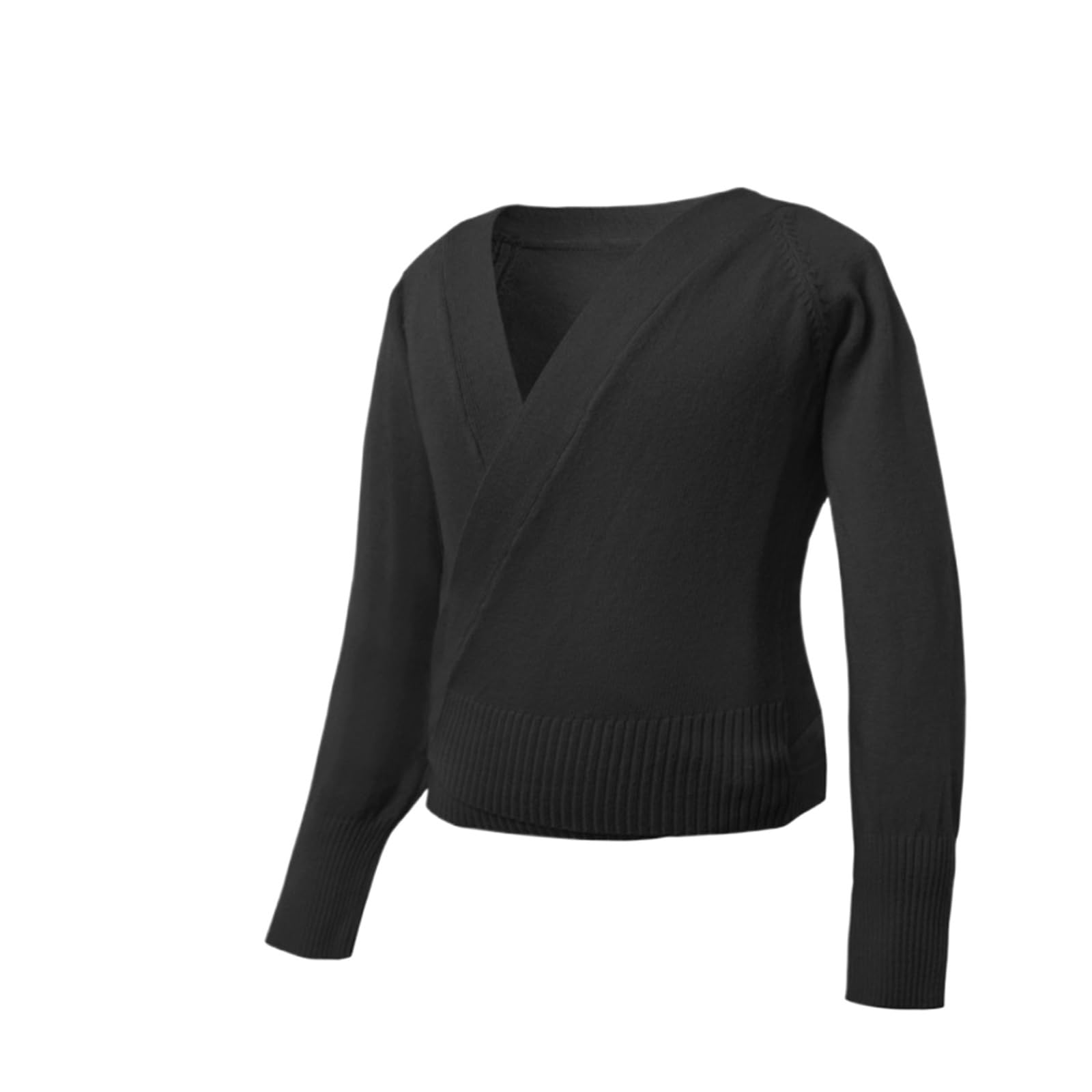 Ballett Wrap Top Für Mädchen - Langärmlige Wickeljacke Für Tanzunterricht