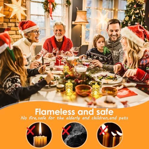 24 velas votivas LED intermitentes electrónicas decorativas a pilas 3