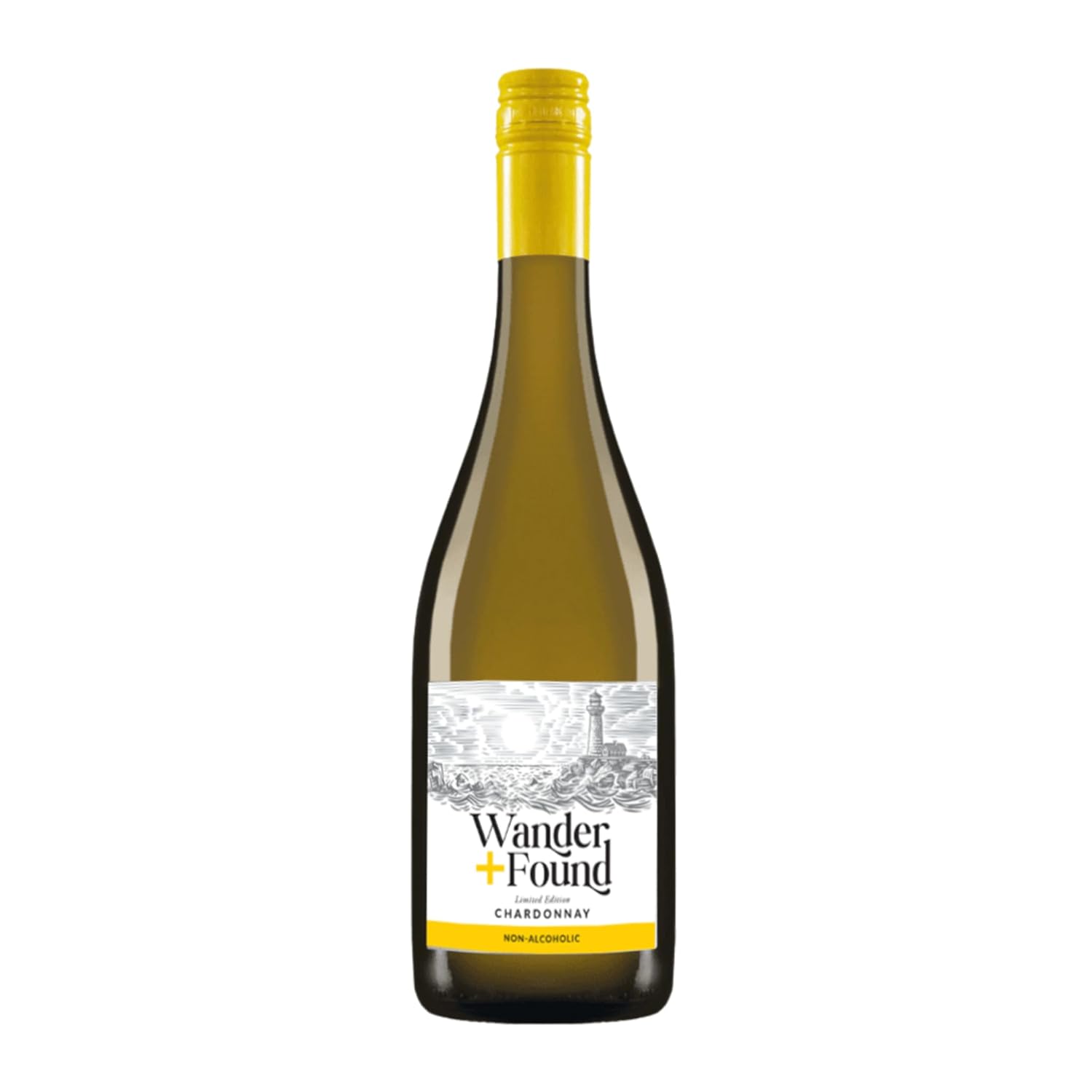 Wander + Found Non-Alcoholic Chardonnay, Non Alcoholic White Wine – Zero Proof, Gluten Free & Low Calorie – Award-Winning Dealcoholized Wine from Germany – Bright Citrus & Gooseberry Notes (25.4 fl oz)