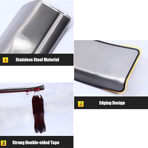 Miniatura 5 de BOYOUS Para Hyundai Elantra 2021 2022 2023 2024 4 piezas de acero inoxidable para el umbral de la puerta exterior, placas de protección de entrada,