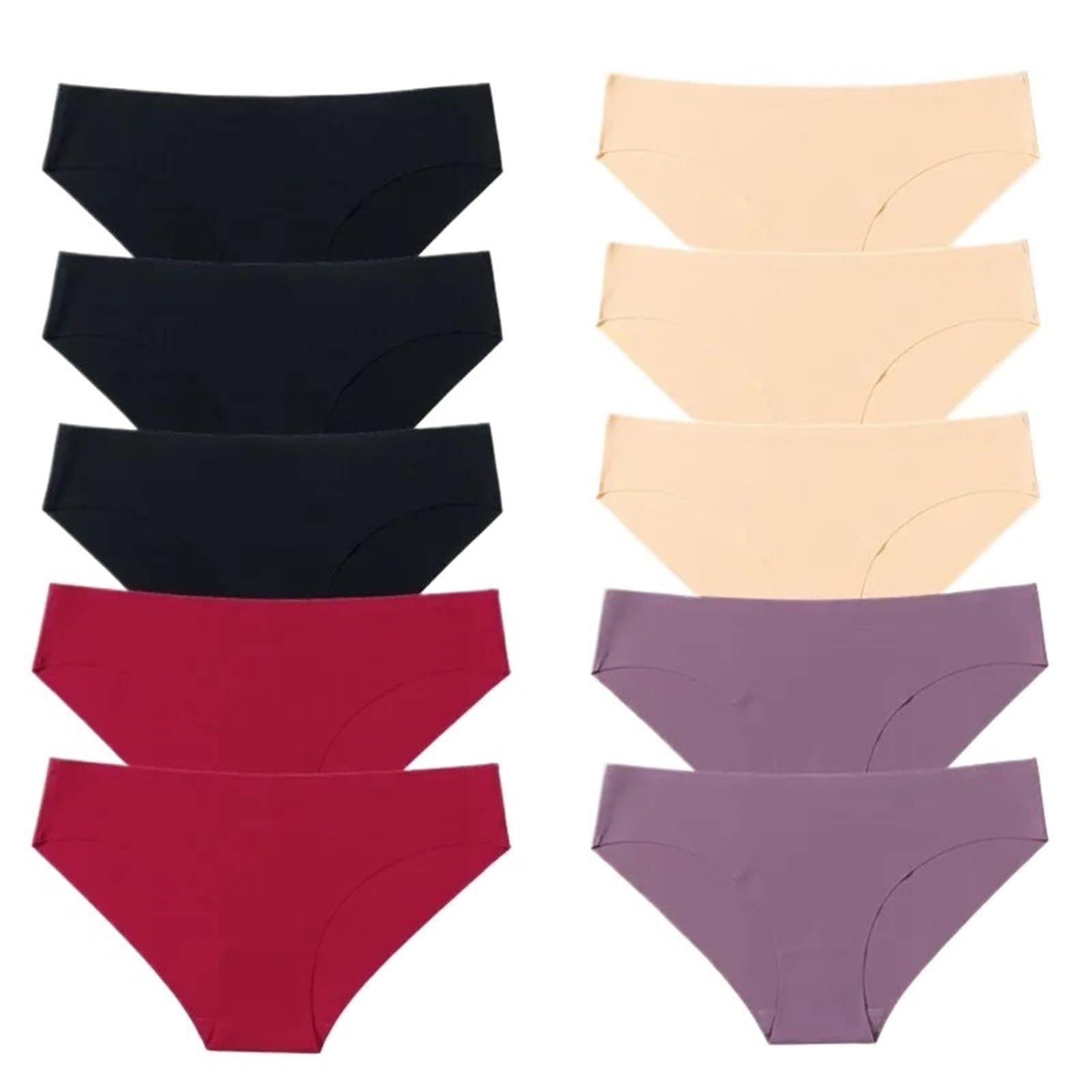 10 pièces/Ensemble Culottes sans Couture for Femmes, sous-vêtements, Slips de Sport(L,Set 4)