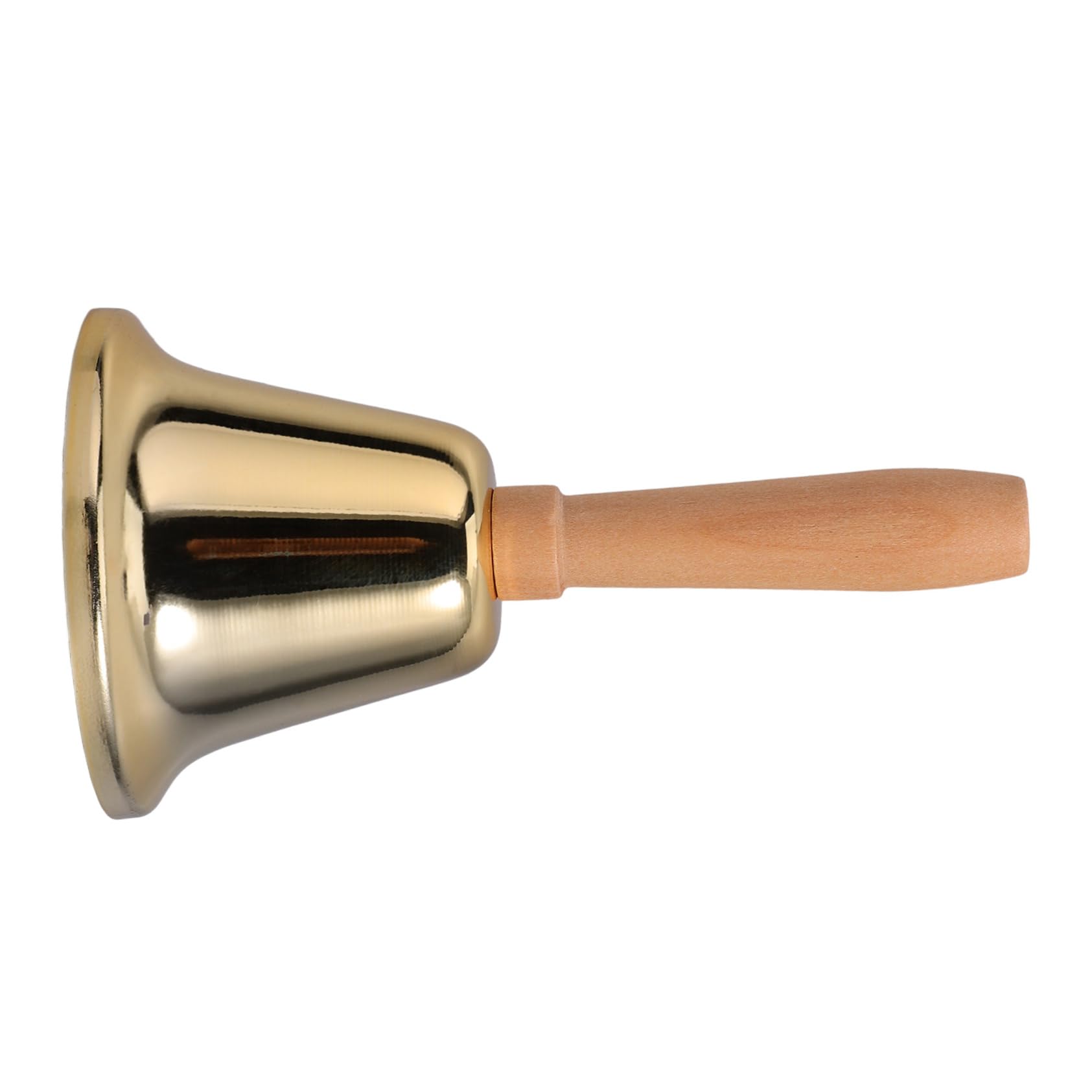TEHAUX Loud Ringing Hand Bell Metal Ball Bell with Wooden Handle for Teachers