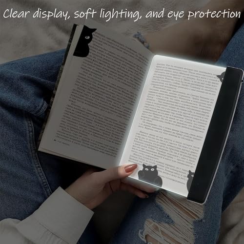Luyuttn Lámpara de Lectura, Luz Plana para Libros, LED Luz de Lectura de Iluminación de Panel Plano, para Lectores Noche, E-Reader, Tablet, Estudio, Cama, Libro, Viaje - imagen 6
