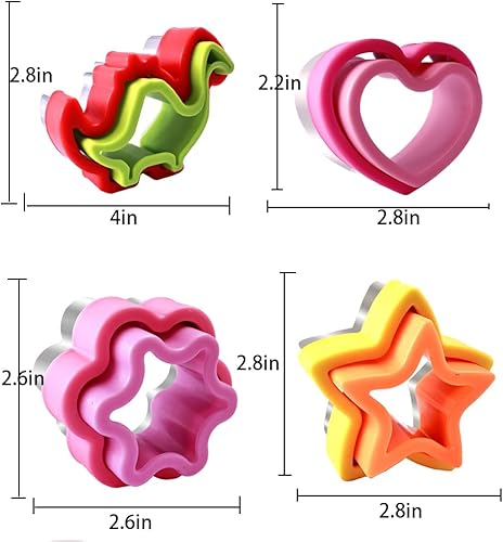 Miniatura 2 de Cortador de sándwiches y sellador de 3 pulgadas para niños, 4 piezas para hacer sándwiches de pan, para hacer panqueques, cortadores de galletas
