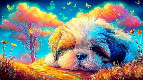 Rompecabezas de Shih-Tzu de 1000 piezas, el regalo educativo ideal para mayores de 14 años