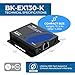 OREI 4K@120hz HDMI Over Ethernet Extender Balun UltraHD 4:4:4 Over Single CAT6/7 Cable with HDR, & Bi Directional IR Control - Up to 130 Ft with CAT6/7 Audio L/R Out (BK-EX130-K)