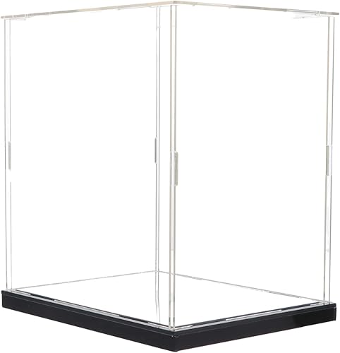 Cabilock Caja de exhibición de acrílico transparente para figuras modelo y escaparate de ilustraciones Estuche de almacenamiento de alta claridad