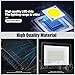 MUCLUD 4Pack LED Flood Light Outdoor,100W LED Work Light 11000lmwith 6FT US Plug,IP66 Waterproof Exterior Security Lights,6000K Daylight White Outside Floodlights Slim Design for Playground Yard
