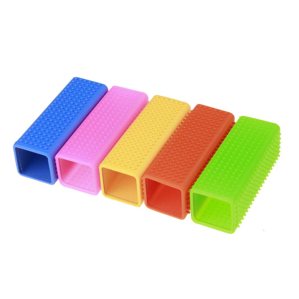 Pet Hair Remover Brushes Yellow Durable Portable Massage Clean Hair Brush Wool Cleaner Dog Cat Bath Comb Sticky Depilation Pet 10Pcs
