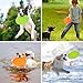 Prime Pets Dog Flying Disc, 2 Pack, 7 Inch, Durable Dog Toys, Nature Rubber Floating Flying Saucer for Water Pool Beach, Orange and Green