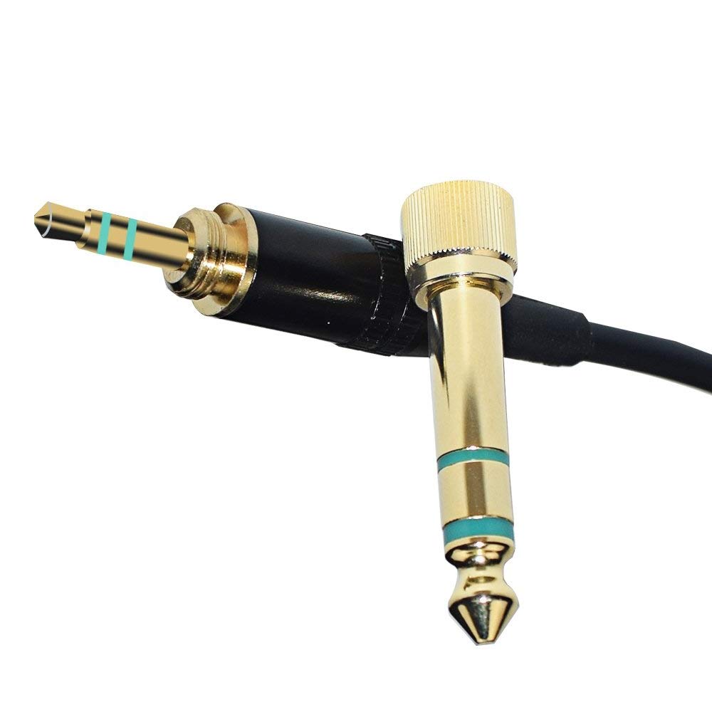 Audio Cable Compatible with Sony MDR-7506, MDR-7509, MDR-V6, MDR-V600, MDR-V700, MDR-V900, for Audio Technica ATH-M50 ATH-M50s Headphones Extension Spring Relief Coiled Audio Cable (4 FT-10 FT, Black) 4