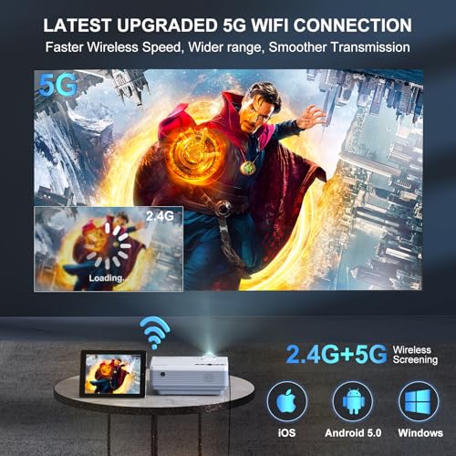FUDONI Projector Native 1080P 14000L 4K Supported P1 の商品画像 1