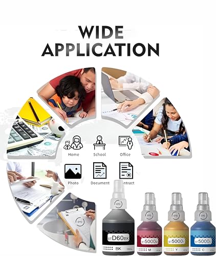 Image of Duplex DTC Ink Compatible for Brother BT6000Bk / BT5000 DCP T310, T300, T510, T500, T910, T710, T400W, T450W, T300W, T800W, T700, T810 Printer (BT-D60BK / BT6000 Black Ink 1 Pcs)