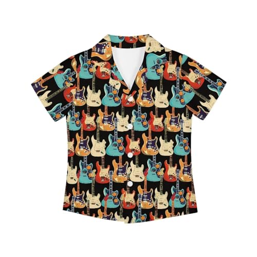 SYtrade Boys Button Down Shirts Short Sleeve Novelty Casual Hawaiian Beach Shirts for Girls