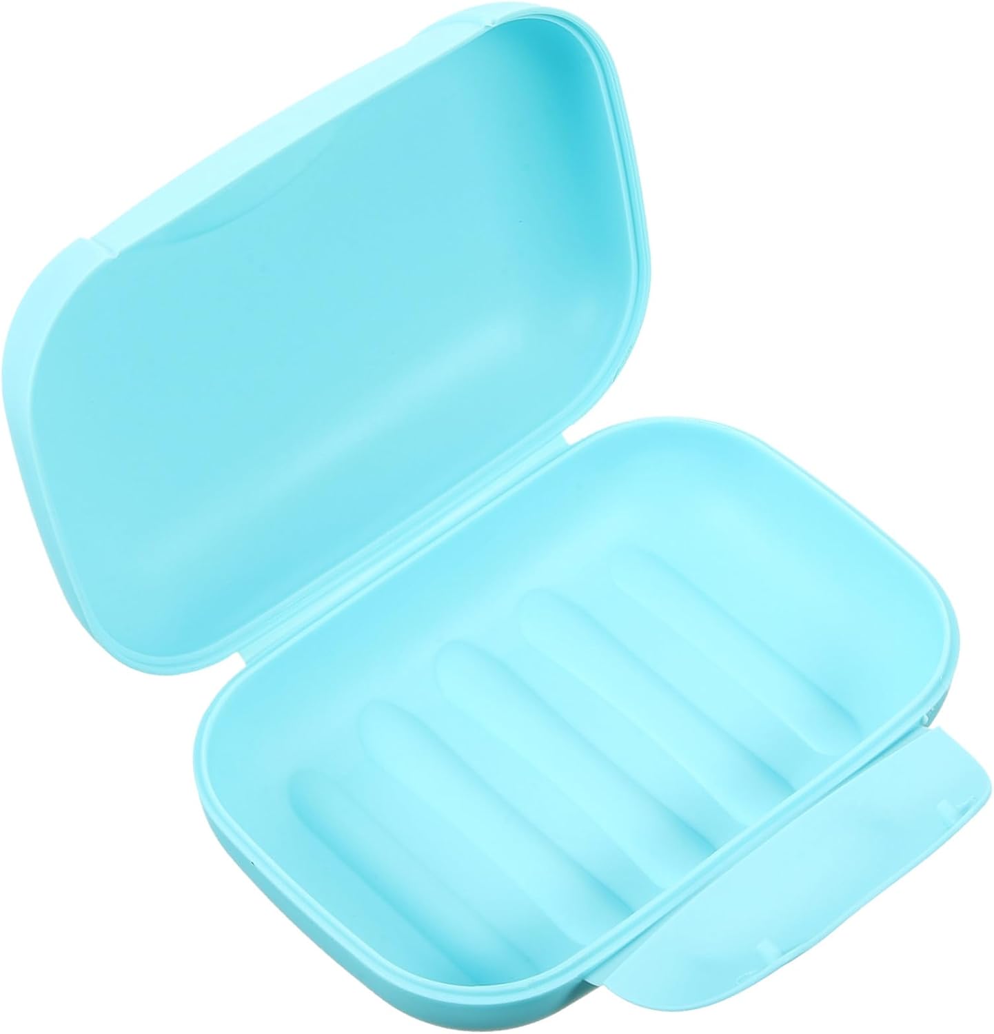 Zerodeko Portable Sealed Soap Case with Lock Large Blue Soap Box Container PP Plastic for Camping Hiking Home Use Compact and Leak Design