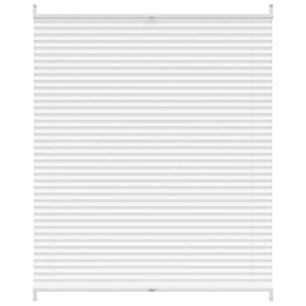 vidaXL Plissee 110x100 cm Weiß – Klemmfix Faltrollo