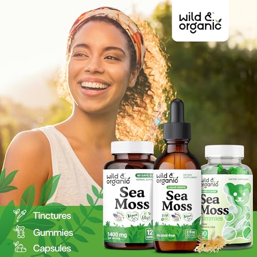 Wild & Organic Sea Moss + Bladderwrack Liquid Drops (2 fl oz, 84 servings) — view 8
