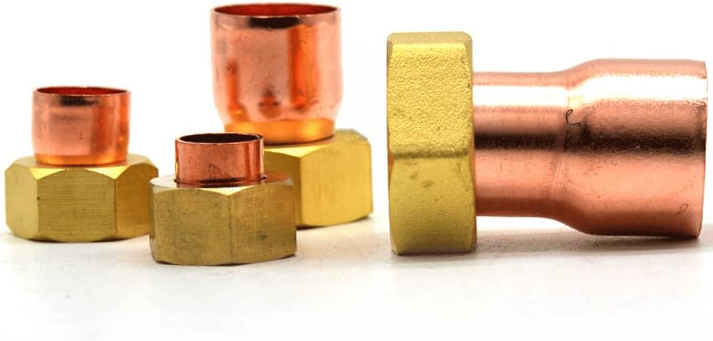 CZMDKEXM 16mm 溶接銅管からメス BSPP 1/5.1 cm ねじ六角