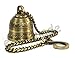 eSplanade - Ethnic Indian Handcrafted Brass Temple Bell with Chain | Brass Hanging Bell | Home Decor | Door Decor | Pooja Accessories