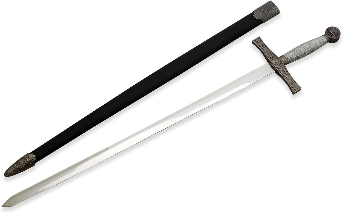 Vulcan Gear Medieval Middle Ages Sword with Matching Scabbard