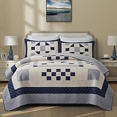 Navy Blue/Gray/Cream