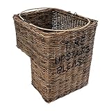 Vintage-Line Treppenkorb take Upstairs Please Rattankorb mit Schriftzug Korb Tragekorb