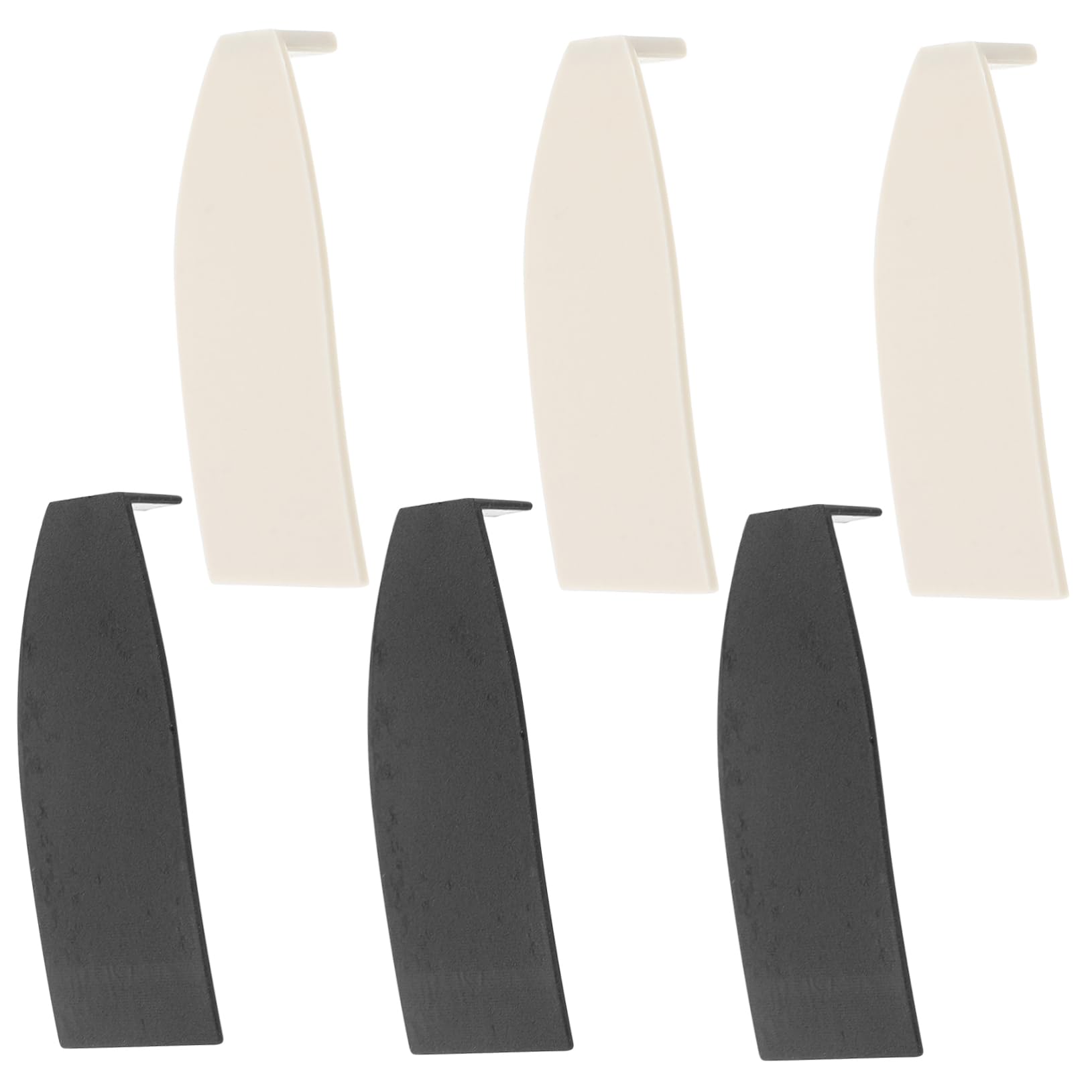 Yardwe 6Pcs Plastic Bass Bow Tips Repair Parts for Bass Bow Accessories Essential Parts for Bass Players Violinist Present