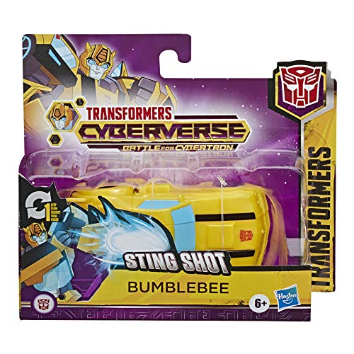 Transformers Hasbro E3642EZ2 Bumblebee Cyberverse Adventures Action Attackers 1-Step Bumblebee Figur, Sting Shot Action… – Bild 4