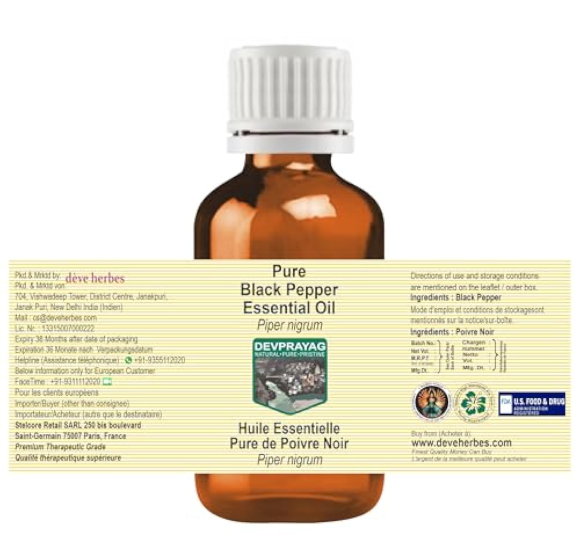 Black Pepper Essential Oil Pure