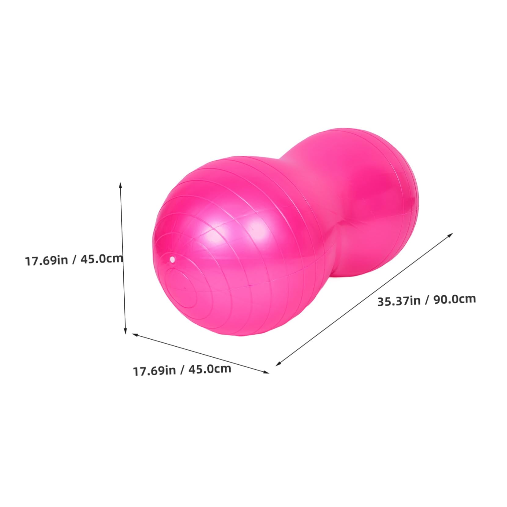 Healifty Pelota de Ejercicio con Forma de Maní de PVC para Embarazo y Yoga, con Bomba Incluida, Estabilidad y Función de Masaje para Gimnasio en Casa