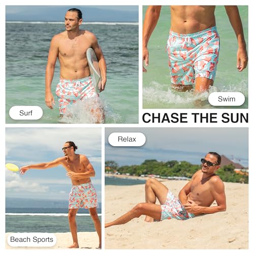 Image of Kanu Surf Men's Big Viper Extended Size Stripe Swim Trunk