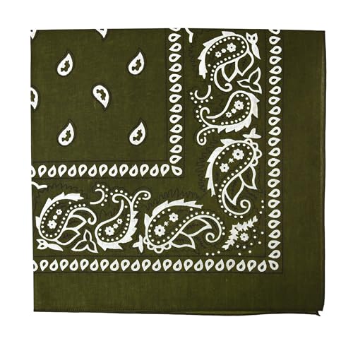 Image of Motique Accessories Extra Large Paisley Bandana 27x27 Inch