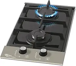 FISCHER COOKTOP À GÁS 2 BOCAS PLATINUM MESA VIDRO PRETO BIVOLT - 27349-60652
