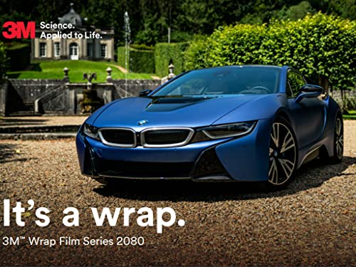 3M 2080 M12 Matte Black 5Ft X 1Ft W/Application Card Vinyl Vehicle Car Wrap Film Sheet Roll #TOP6