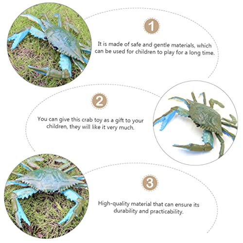 1Pc Simulation Crab Toys Brain Toy Children Toys Children's Educational Toy Kids Education Toys Marine Animals Model Ornaments Ocean Pvc Kids Educational Toys #TOP1