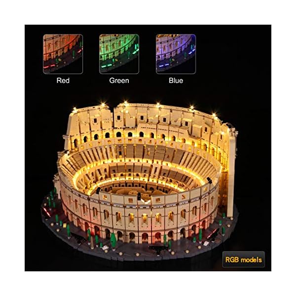 Foxcm Beleuchtung Licht für Lego Colosseum 10276, LED Beleuchtungsset Kompatibel Mit Lego Colosseum (Ohne Lego Set) – Bild 3