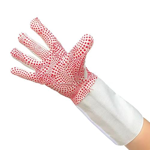 Fencing Gloves Foil Epee Saber - Mittens Fencing Match Bout Practice - Professional Gear Fencer (3-Weapon Washable Gloveï¼ˆAnti-Slipï¼‰, M, Right)