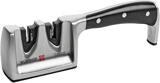 WÜSTHOF Classic IKON 2-Stage Knife Sharpener - Safe, Easy Sharpening for Dull Blades
