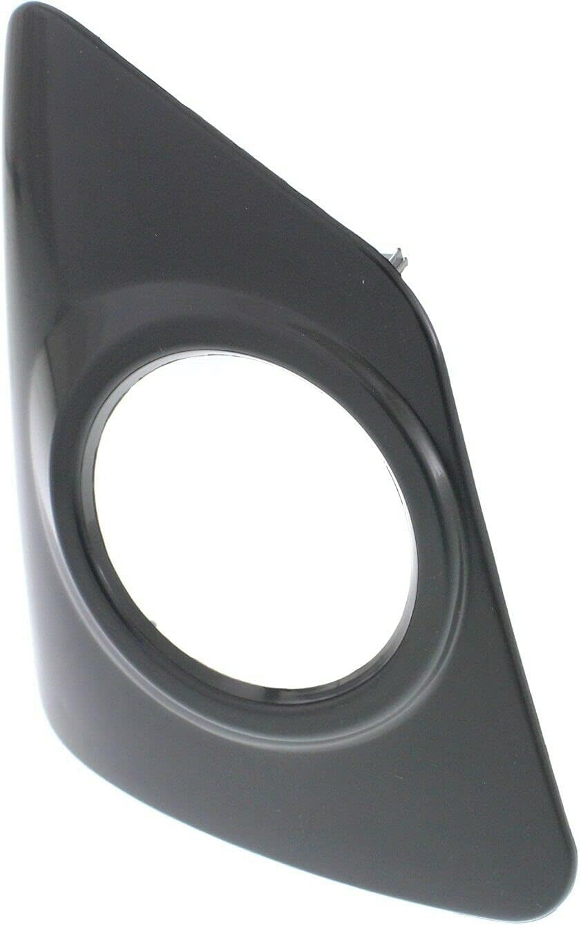 DAT AUTO PARTS Front Right Passenger Side Fog Light Bezel Cover Trim Fits 2014-2016 Toyota Corolla CE LE S XRS sedan, Black Smooth Plastic, Replaces TO1039172, 8148102480