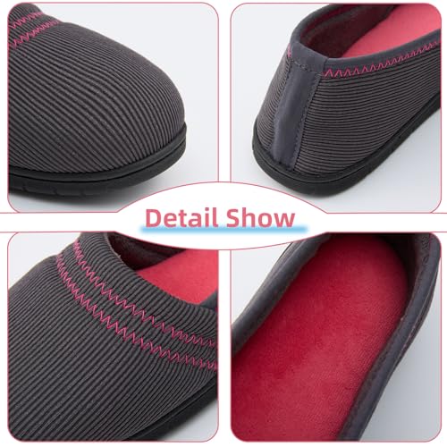 Magtoe Lightweight Home Shoes for Women Closed Back Memory Foam Indoor Slippers Shoes Non-Slip3