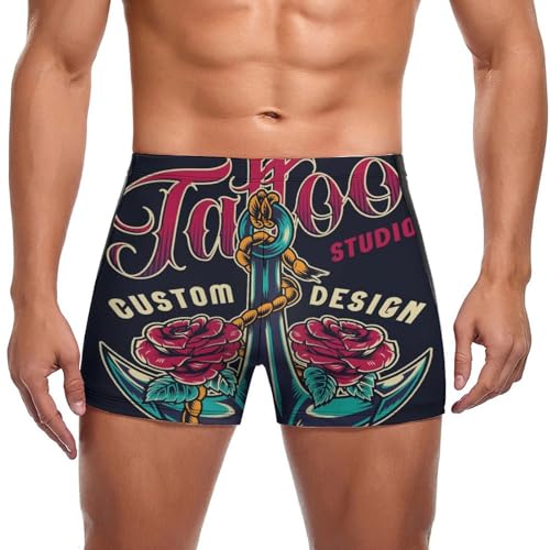 Maillot de bain homme slip short de bain boxer style Rose À Voile