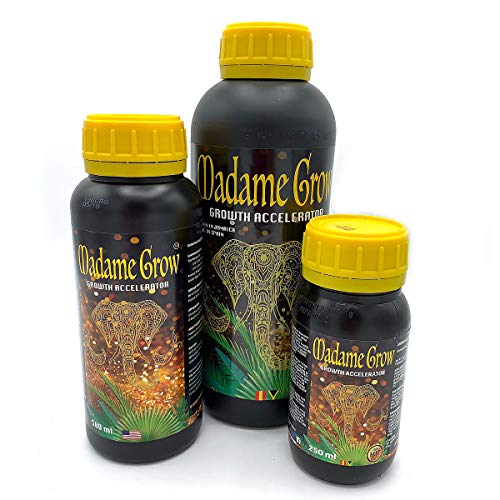 MADAME GROW / Fertilizante o abono orgánico para Plantas, estimula y Potencia raíz y Crecimiento de Manera sobredimensionada  Superconcentrado - Growth Accelerator (250 ml)