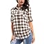 Coffee White Plaid