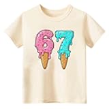 Funny Six Seven Meme 6 7 Ice Cream T-Shirt